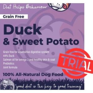 SMALL TRIAL BAG Fallon's Range Premium Duck & Sweet Potato Dog Food Sensitive Delivery Included