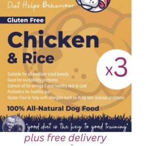 3x Fallon's Range Premium Chicken & Rice with Prebiotics / 3x 12kg Big Bags / Free Delivery