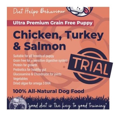 **PUPPY FOOD / TRIAL BAG** Trial Bag of Ultra-premium Chicken, Turkey and Salmon